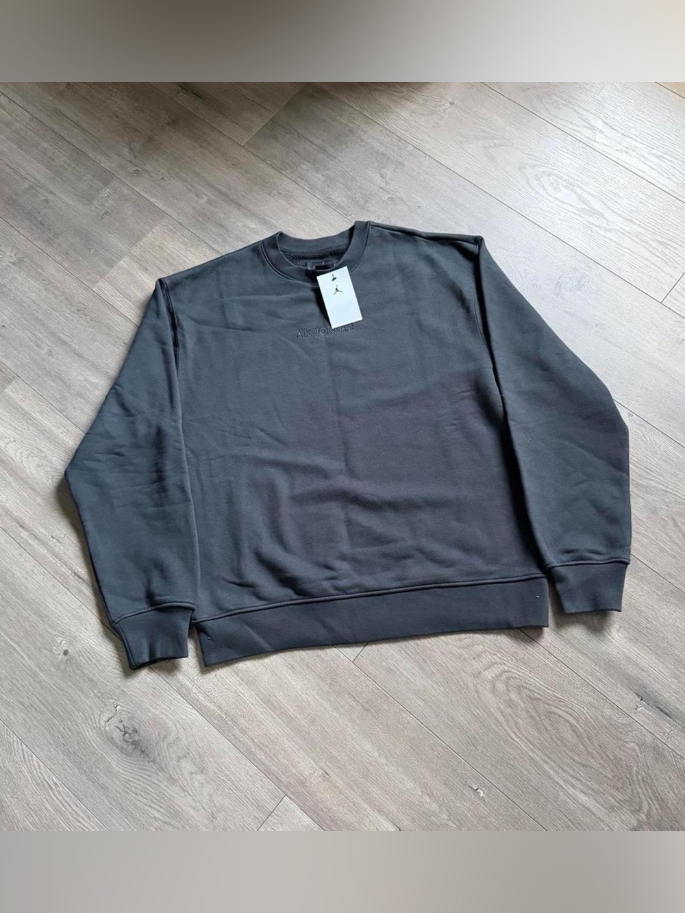 Jordan Men's Black Crewneck Sweatshirt with Subtle Logo